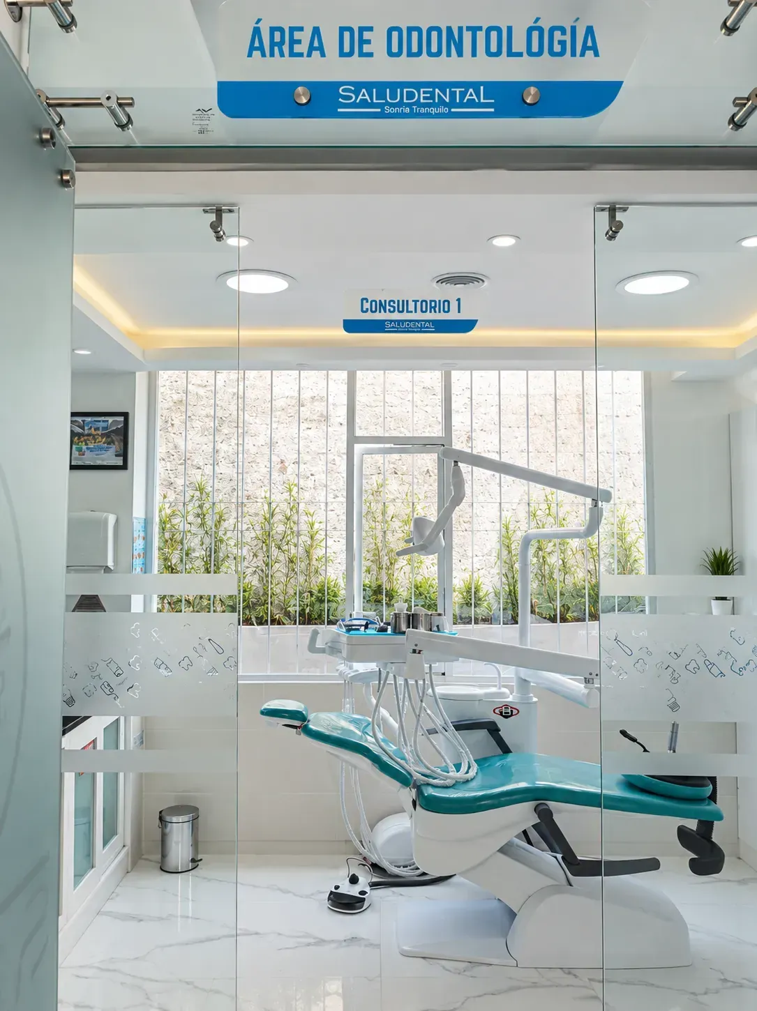 Consultorio dental de la sede Ambato de Saludental
