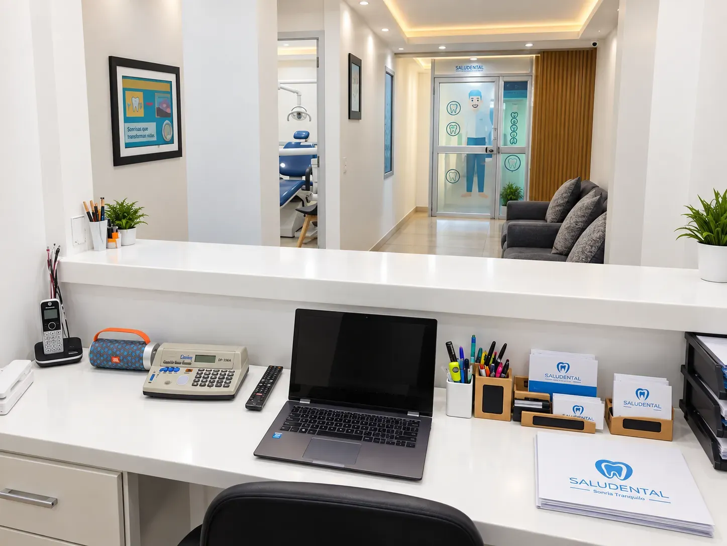 Recepción de la sede Quito de Saludental